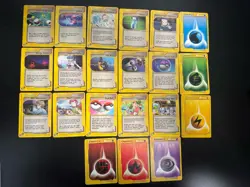 Pokemon TCG E Reader Expedition Trainer And Energy Common Uncommon Lot Of 21 - Image 1