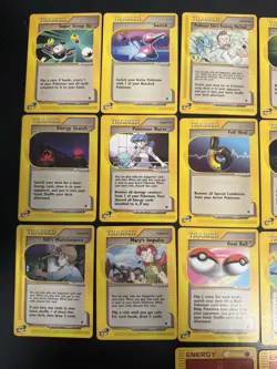 Pokemon TCG E Reader Expedition Trainer And Energy Common Uncommon Lot Of 21 - Image 2