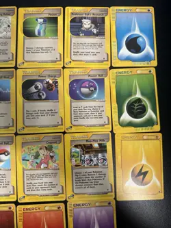 Pokemon TCG E Reader Expedition Trainer And Energy Common Uncommon Lot Of 21 - Image 3