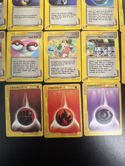 Pokemon TCG E Reader Expedition Trainer And Energy Common Uncommon Lot Of 21 - Image 4