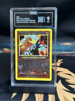 TAG 9 MINT Entei 34 Black Star Promo x2 SWIRLS Reverse Holo Vintage 2001 Pokemon - Image 1