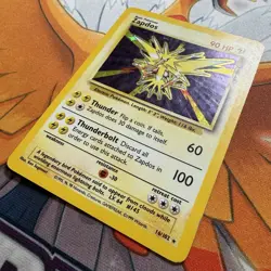 1999 Pokemon Base Set Zapdos Holo Rare 16/102 MP | WOTC Vintage - See Pics - Image 3
