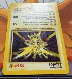 1999 Pokemon Base Set Zapdos Holo Rare 16/102 MP | WOTC Vintage - See Pics - Image 5