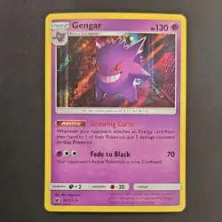 Pokemon Gengar 38/111 Sm-Crimson Invasion Holo Stage 2 130 HP English TCG - Image 1