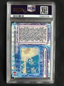 2000 Topps Pokemon The Movie 2000 Pikachu Vs A Titan Foil #34 - PSA 8 - Image 2