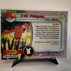 Pokemon Topps Pidgey #16 Series 1 Tv Animation Edition Non Holo - Image 2