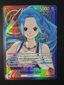 One Piece EB03-001 Nefeltari Vivi (L) Leader Alt Art Heroines Edition Alternate - Image 1