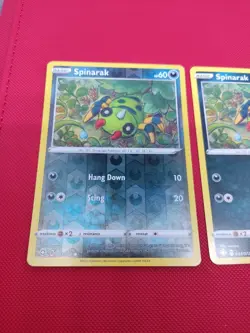 043/072 Spinarak Reverse Holo Bundle Shining Fates Pokemon TCG Cards Swsh - Image 2