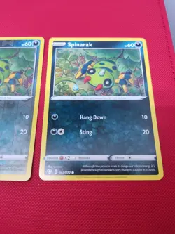 043/072 Spinarak Reverse Holo Bundle Shining Fates Pokemon TCG Cards Swsh - Image 3