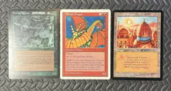 Magic the Gathering Large Promo Cards 1997 Set Of Three Includes: Shivan Dragon - Image 1