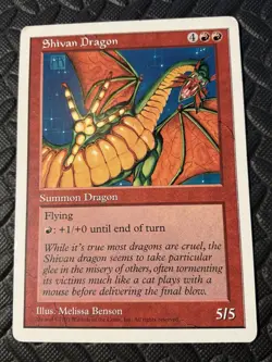 Magic the Gathering Large Promo Cards 1997 Set Of Three Includes: Shivan Dragon - Image 4