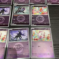Pokemon bundle Ascended Heroes Reverse Holo bundle PSYCHIC pattern 10x card - Image 5