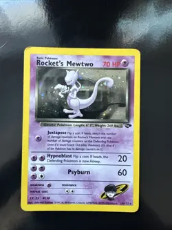 Pokemon TCG Rockets Mewtwo Gym Challenge Holo Card 14/132 MP - Image 1