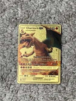 Charizard GX Raging Destruction Blackstar Promo Gold Foil Fan Art Card NM!!! - Image 1