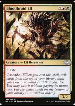 X 1 Bloodbraid Elf NM Double Masters 184 MTG Magic The Gathering - Image 1