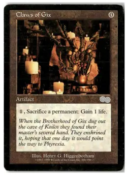 MTG Claws of Gix - Urza's Saga Heavily Played English - Image 1