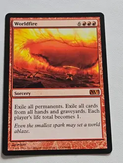 1x Worldfire 2013 MTG Mythic Rare Magic the Gathering Light Play - Image 1