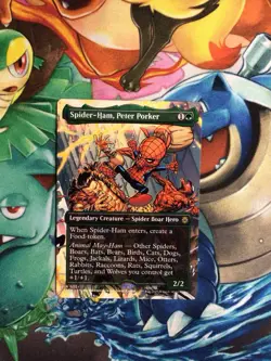 MTG Spider-Ham, Peter Porker 0201 Regular (Borderless) Marvel's Spider-Man NM - Image 1