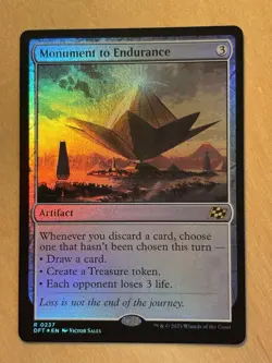 MTG Magic the Gathering Monument to Endurance Foil Aetherdrift NM - Image 1