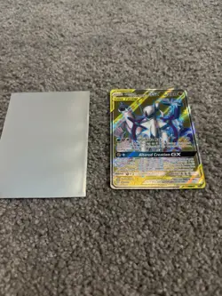 Pokemon Arceus & Dialga & Palkia GX Ultra Rare Full Art Cosmic Eclipse 220/236 - Image 1