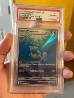 Pokemon Wartortle 151 MEW EN Illustration Rare #171 PSA 10 Gem Mint - Image 3