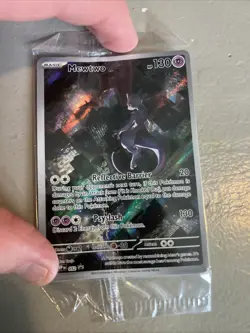 Pokemon Mewtwo TCG SVP 052 Black Star Promo 151 Ultra Premium SEALED Crease - Image 1