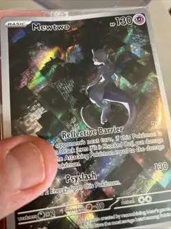 Pokemon Mewtwo TCG SVP 052 Black Star Promo 151 Ultra Premium SEALED Crease - Image 3