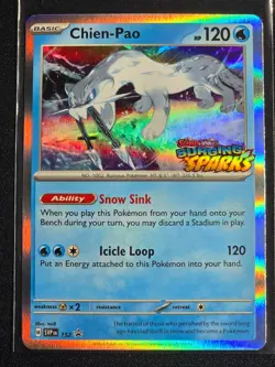 Chien-Pao SVP 152 (Prerelease Black Star Promo) Surging Sparks Near Mint - Image 1
