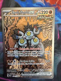 Pokemon Sandy Shocks ex 159/131** Prismatic Evolutions Illustration Rare Holo - Image 1