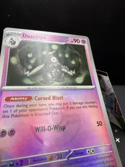 Pokemon TCG SV Prismatic Evolutions Dusclops 036/131 Master Ball Reverse Holo NM - Image 3