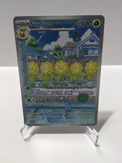 Pokemon TCG Sunflora 169/167 Illustration Rare SV Twilight Masquerade NM - Image 1