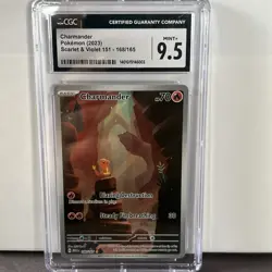 Pokemon Charmander Illustration 168/165 2023 Scarlet & Violet 151 Series CGC 9.5 - Image 1