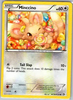 Minccino RC18/RC25 Reverse Holo Legendary Treasures - Pokemon Card - NM - Image 1