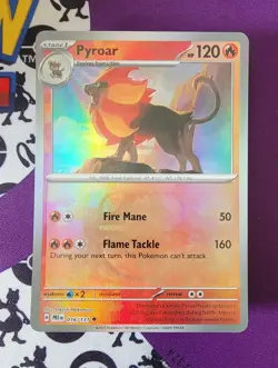 Pyroar #016/131 Holo MasterBall Pattern Prismatic Evolutions Pokemon TCG - Image 1