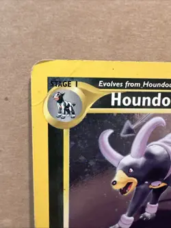 Houndoom 4/75 Holo Rare Swirl Neo Discovery Vintage WOTC 2001 Pokemon TCG HP - Image 3
