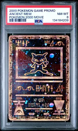 2000 POKEMON GAME MOVIE POKEMON 2000 MOVIE ANCIENT MEW PSA 8 - Image 1