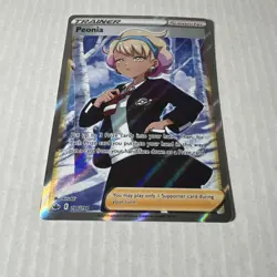 Pokemon Peonia Trainer Supporter Ultra Rare Full Art Holo Chilling Reign 196/198 - Image 3