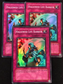 Yugioh Hallowed Life Barrier SOD-EN060 Super x3 (MP) One is 1st - Image 1