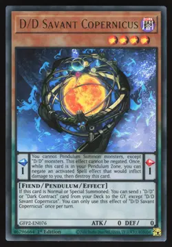 D/D Savant Copernicus - GFP2-EN076 - Ultra Rare - 1st Edition Yugioh - Image 1