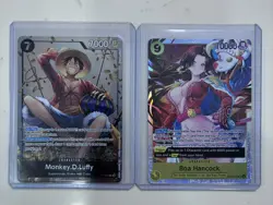 One Piece Monkey D. Luffy P-075 English Promo Tin Set Vol 2 & Boa Hancock - Image 1