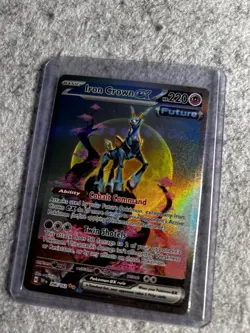 Pokemon Iron Crown EX 206/162 SV05 Temporal Forces Special Rare Holo 220 HP Card - Image 1