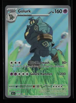 Golurk 123/086 Holo SV: Black Bolt Pokemon Card - Image 1