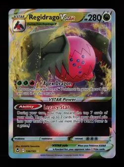 Regidrago VSTAR 136/195 Ultra Rare Holo SWSH12: Silver Tempest Pokemon Card - Image 1