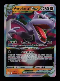 Aerodactyl VSTAR 093/196 Ultra Rare Holo SWSH11: Lost Origin Pokemon Card - Image 1