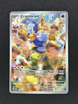 Cramorant 176/167 - Twilight Masquerade Holo Pokemon Card Illustration Rare - NM - Image 1