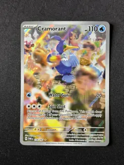 Cramorant 176/167 - Twilight Masquerade Holo Pokemon Card Illustration Rare - NM - Image 4