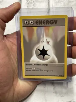 Double Colorless Energy 96/102 Base Set Pokemon Card WOTC 1999 Vintage TCG NM - Image 4