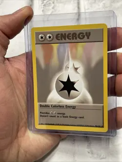 Double Colorless Energy 96/102 Base Set Pokemon Card WOTC 1999 Vintage TCG NM - Image 5