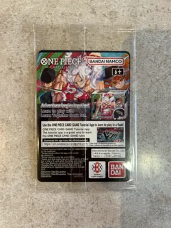 Bandai Namco Monkey.D.Luffy US Voyage Promo Holo P-055 One Piece CCG Card - Image 2
