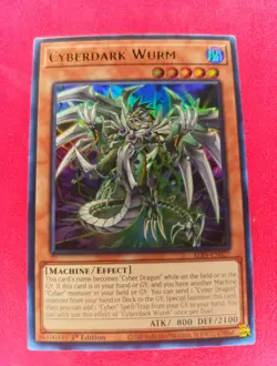 Yugioh - Cyberdark Wurm - 1st Edition Ultra Rare NM - Free Holo Card - Image 1